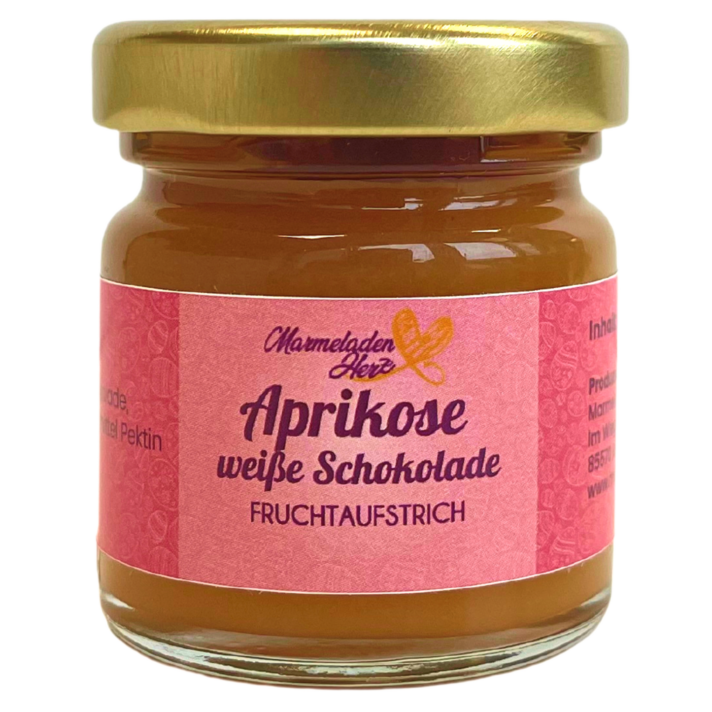 Mini Aprikose weiße Schokolade Fruchtaufstrich 40g