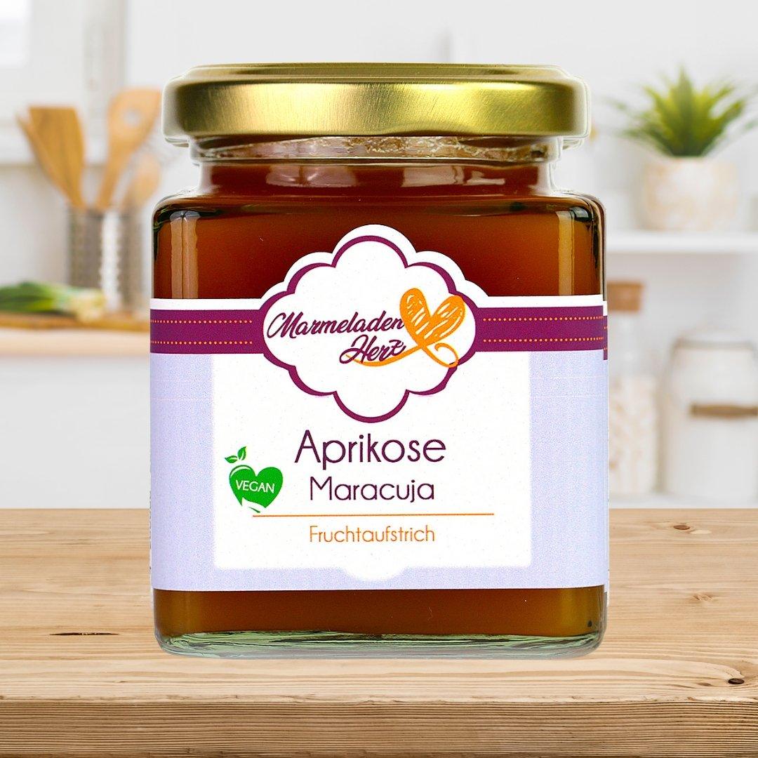 Aprikose Maracuja Fruchtaufstrich - Marmeladenherz