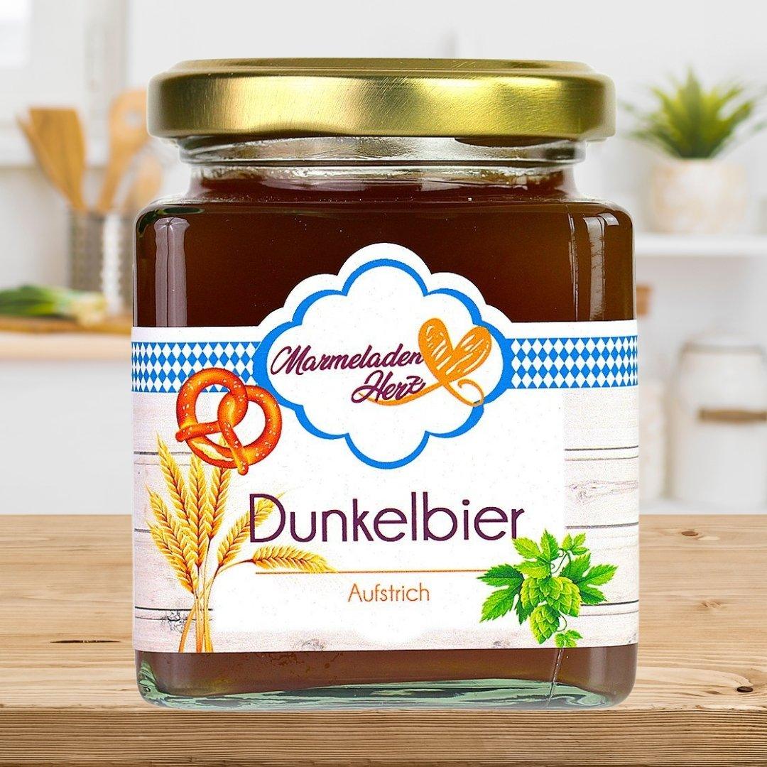 Dunkelbier Aufstrich - Marmeladenherz