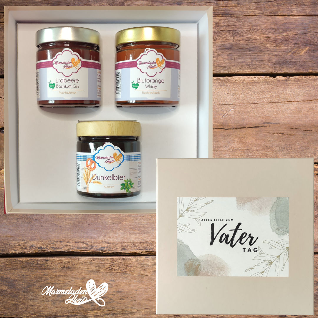 Geschenkbox "Vatertag" Fruchtaufstriche