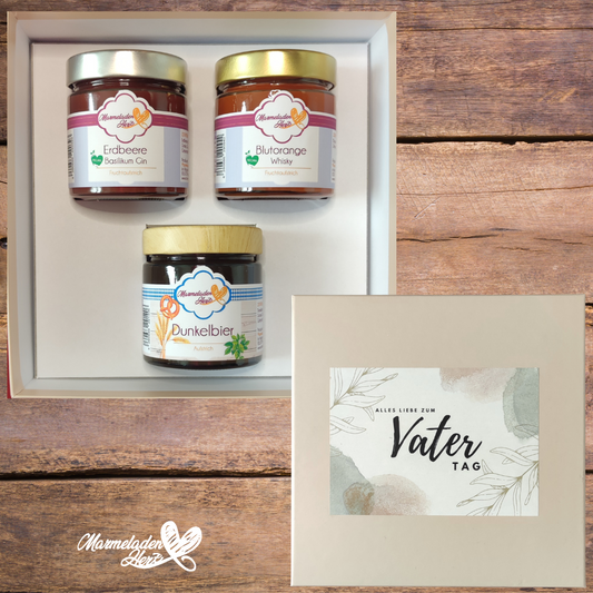 Geschenkbox "Vatertag" Fruchtaufstriche