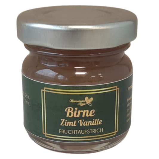 Mini Birne Zimt Vanille Fruchtaufstrich 40 g