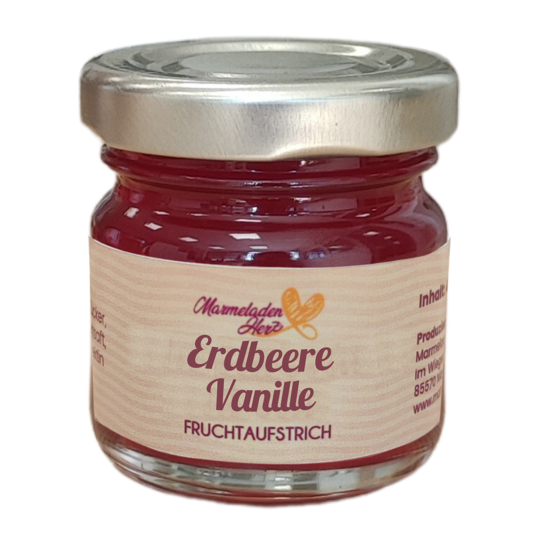 Mini Erdbeere Vanille Fruchtaufstrich 40 g