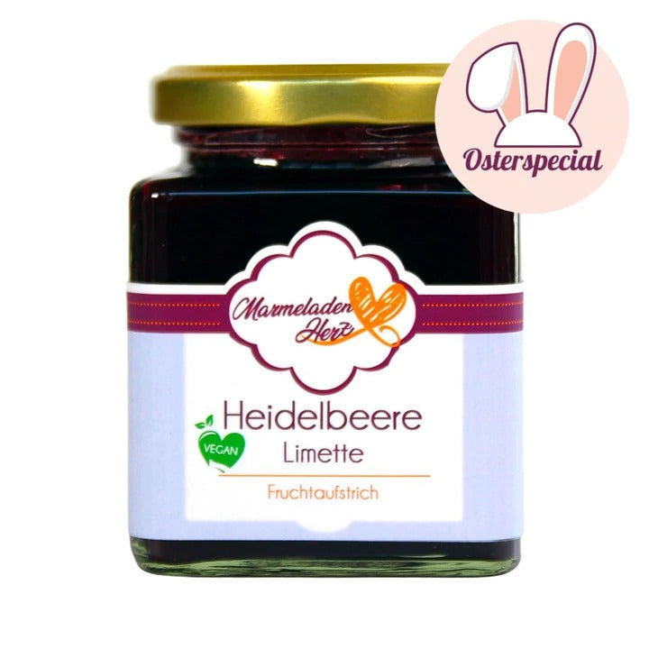 Heidelbeere Limette Fruchtaufstrich