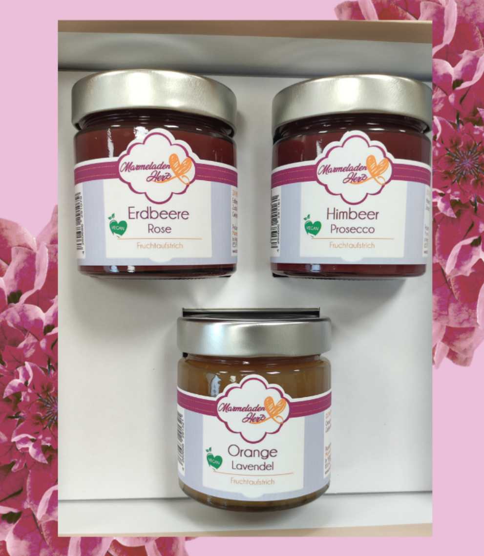 "Muttertag" Geschenkbox Fruchtaufstriche