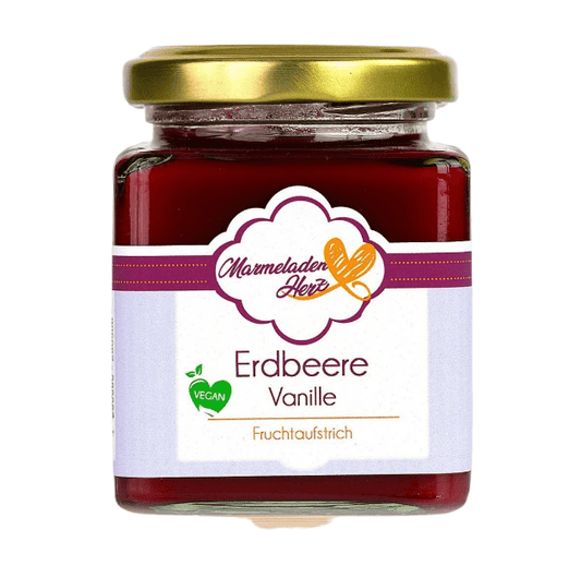 Erdbeere Vanille Fruchtaufstrich - Marmeladenherz