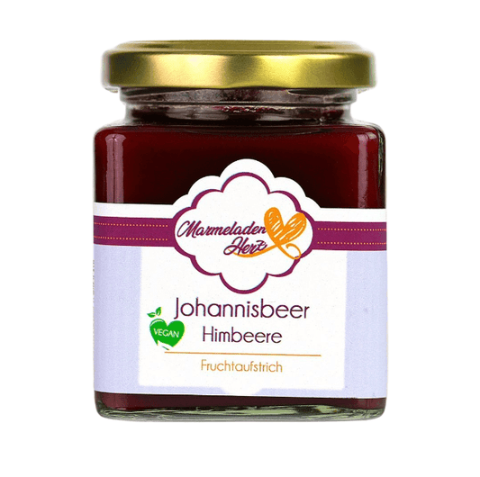 Johannisbeere Himbeere Fruchtaufstrich - Marmeladenherz