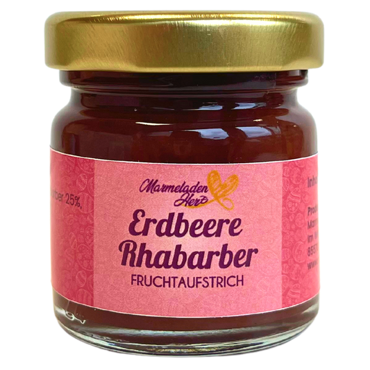 Mini Erdbeere Rhabarber Fruchtaufstrich 40g