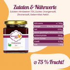 Himbeere pur Fruchtaufstrich - Marmeladenherz
