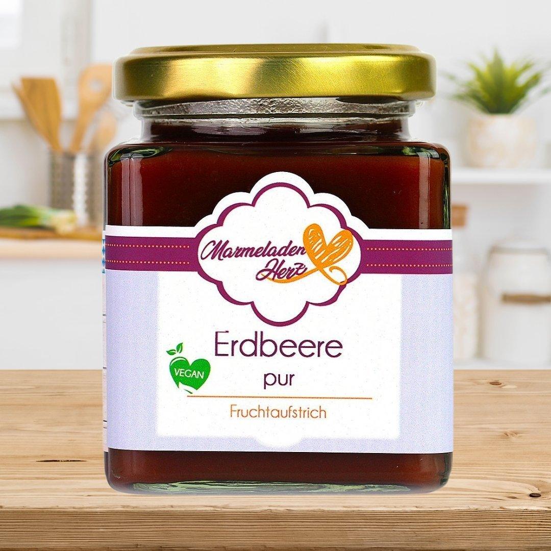 Erdbeere pur Fruchtaufstrich - Marmeladenherz