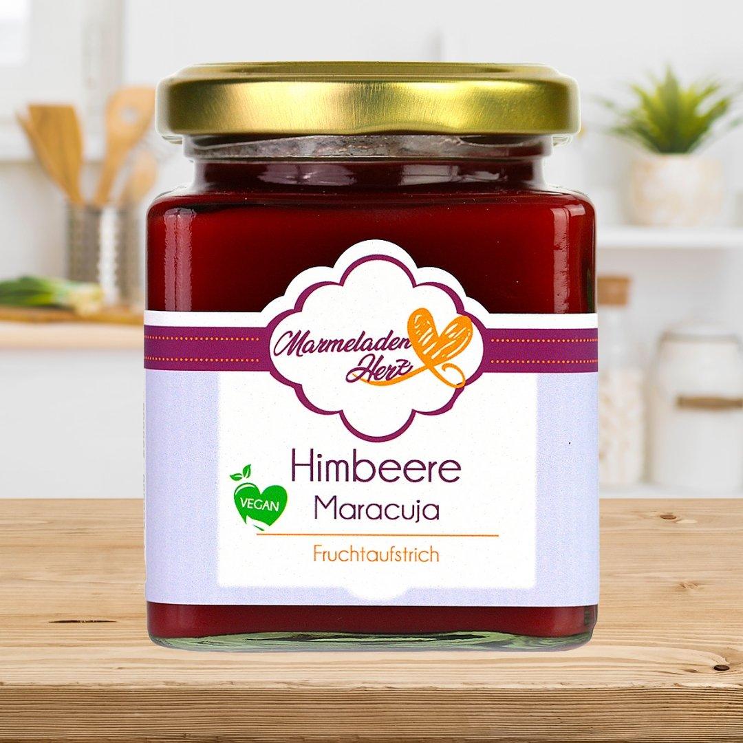 Himbeere Maracuja Fruchtaufstrich - Marmeladenherz