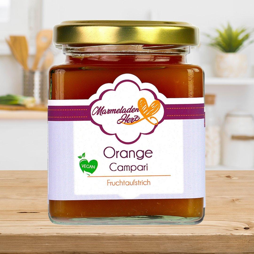 Orange Campari Fruchtaufstrich - Marmeladenherz